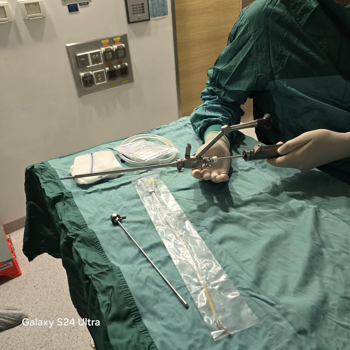 Trend is clear. Endoscopes are becoming smaller. 
Using 24Ch endoscope for HoLEP, 1 time tried 22Ch. The main question is visibility &amp; whether irrigation is sufficient. For enucleation it is adequate. For morcel. not enough. Would prefer better image quality from the nephroscope