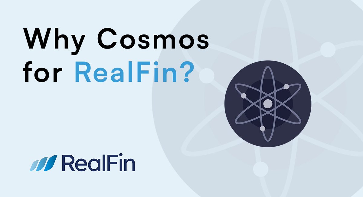 RealFinOfficial's tweet image. Why Cosmos for RealFin?

➡️ Flexibility for custom blockchains
➡️ Scalable &amp;amp; fast transactions
➡️ Seamless interoperability

Building the future of decentralized finance with Cosmos. 

#RealFin #CosmosNetwork #DeFi #Blockchain