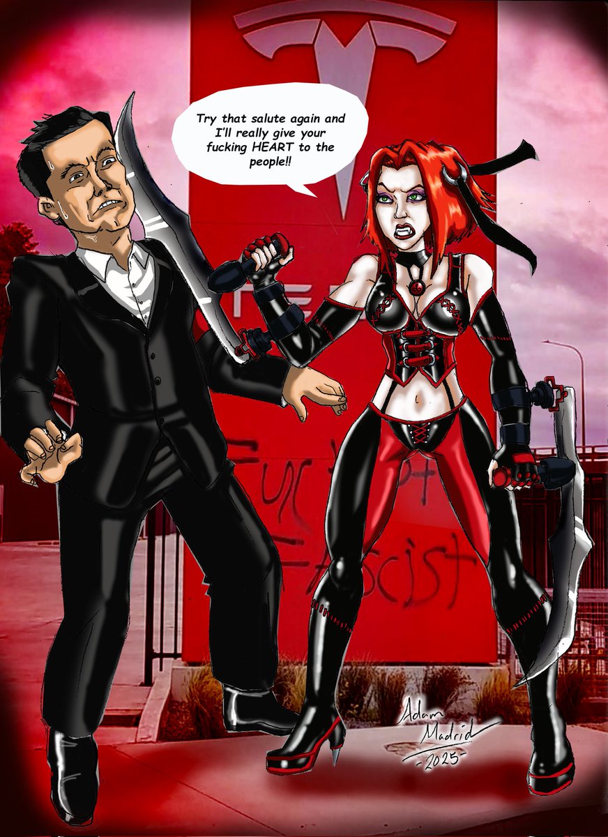 madd_artworks's tweet photo. #Bloodrayne #ElonMusk #FascistFuck https://t.co/RRgz6ko6q7