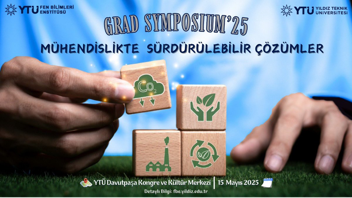 YTUFBE's tweet photo. ✅ Gelecek, sürdürülebilir çözümlerle şekillenecek! 🌱⚙️
15 Mayıs 2025’te düzenleyeceğimiz “Mühendislikte Sürdürülebilir Çözümler” sempozyumu için hazır mısınız? 

📍 YTÜ Davutpaşa Kongre ve Kültür Merkezi
📅 15 Mayıs 2025
👉🏻Başvuru ve Detaylı Bilgi: https://t.co/hS1EAi8Gsb https://t.co/0We5qyBwVp