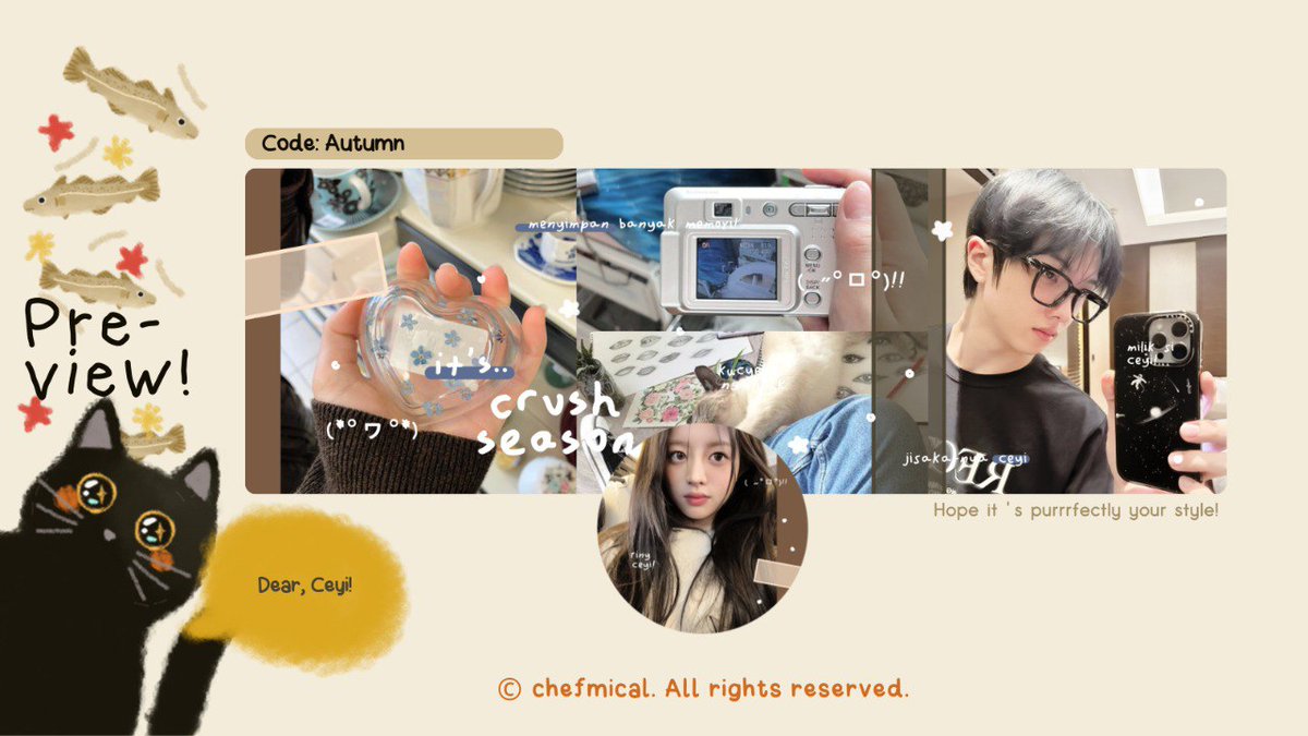 RTs are appreciated

Hai! Hari ini dalam rangka Kak Dareen @dareenrafis_  lagi ulang tahun 🎂🎈 kakak anon mau bagi bagi 4 FREE LAYOUT BY REQUEST untuk katalog Autumn dan Ube loh! 

Jangan lupa baca rules di tweet selanjutnya

⏰19.45 
🐈‍⬛via dm <a href="/chefmical/">xo, nyAcA?!</a> 
  
#zonauang #zonaba