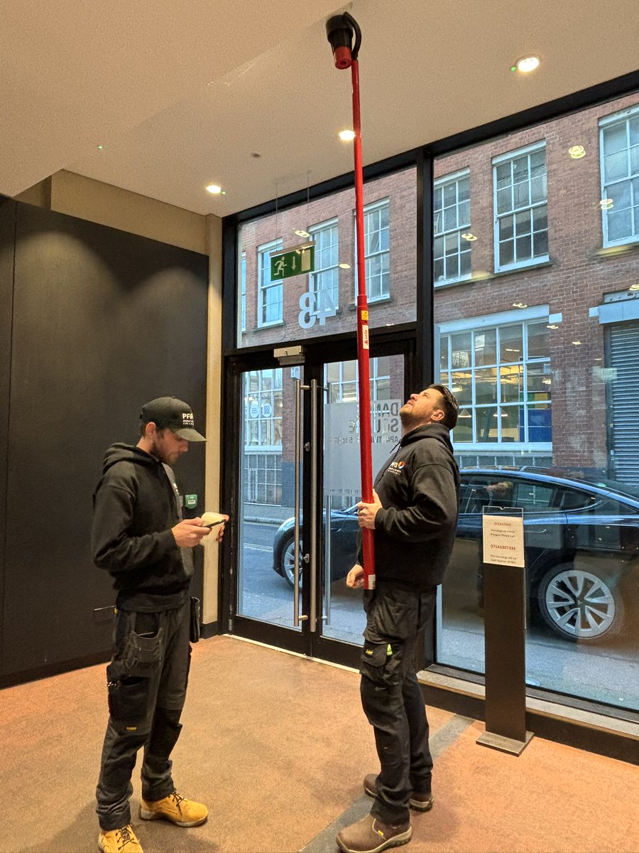 PFSGroupLtd's tweet image. One engineer doing the work, whilst the other wonders when the coffee energy will kick in on a cold morning 😅

#JustABitOfFun #FireandSecurity #Servicing