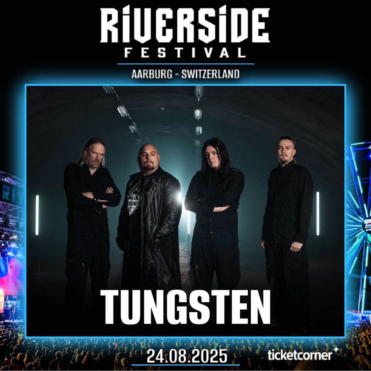 We’re coming back to Switzerland on August 24th!! #tungsten #riversidefestival