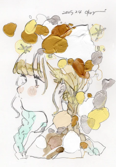 個展ドローイングたち!#オカユウリ個展 