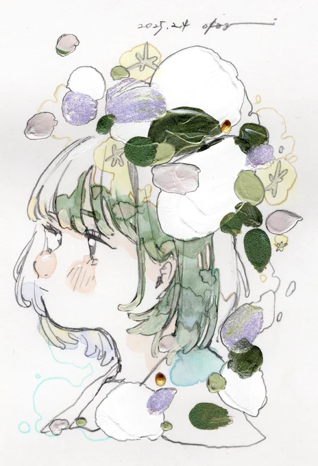 個展ドローイングたち!#オカユウリ個展 