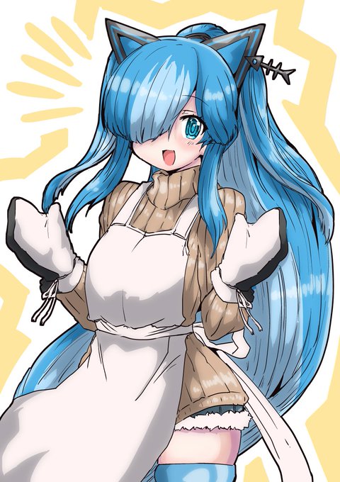 今日の日課はふぁんてぃあぷらんからエプロン猫使ビィちゃんです 