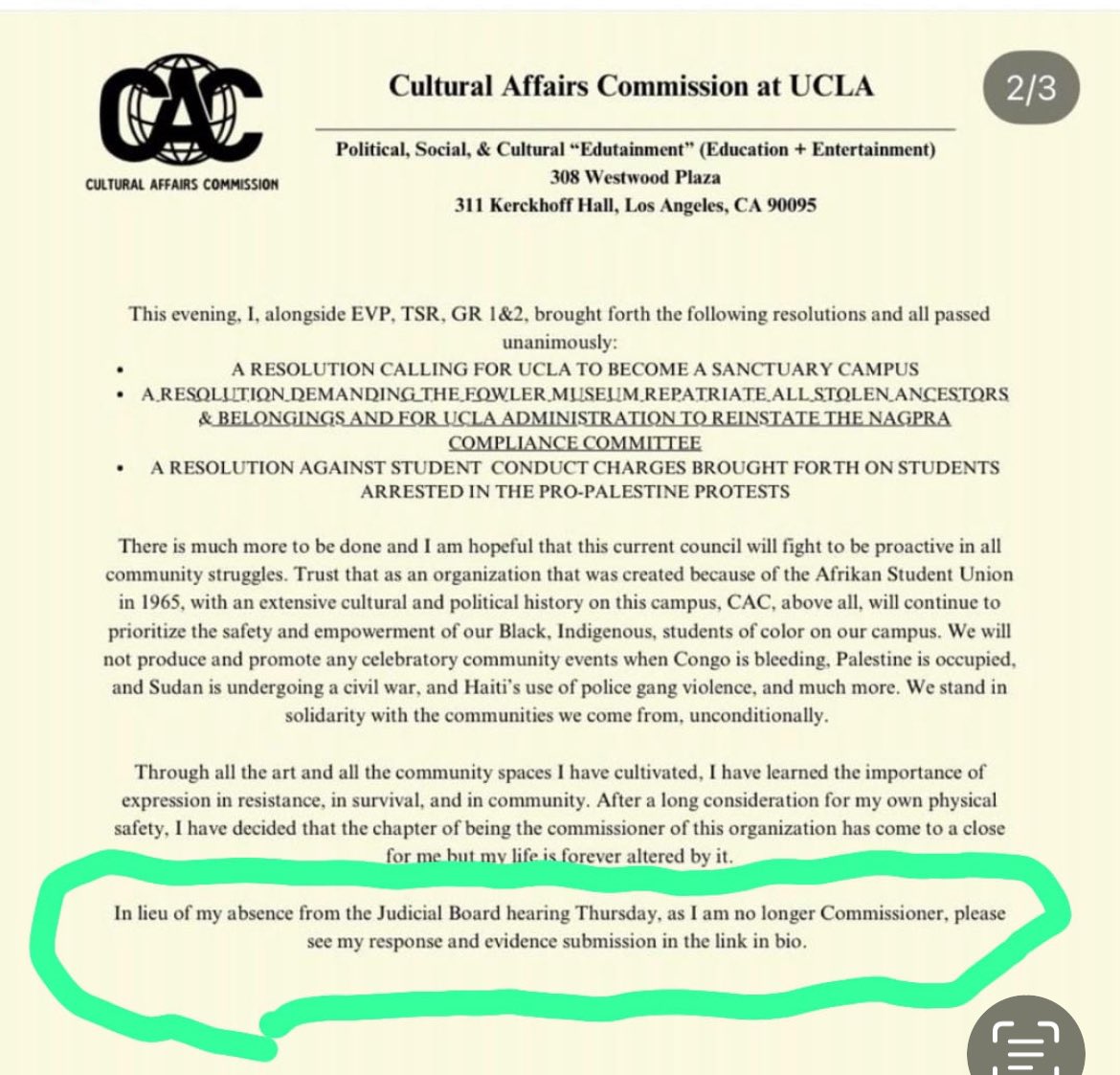 🚨 BREAKING: UCLA Cultural Affairs Commissioner RESIGNS—48 hrs before hearing for discriminating against Jewish job applicants.
How does this prevent it from happening again? 🤔
🔘 It doesn’t—no accountability
🔘 UCLA needs clear consequences
🔘 More education on anti-Zionist