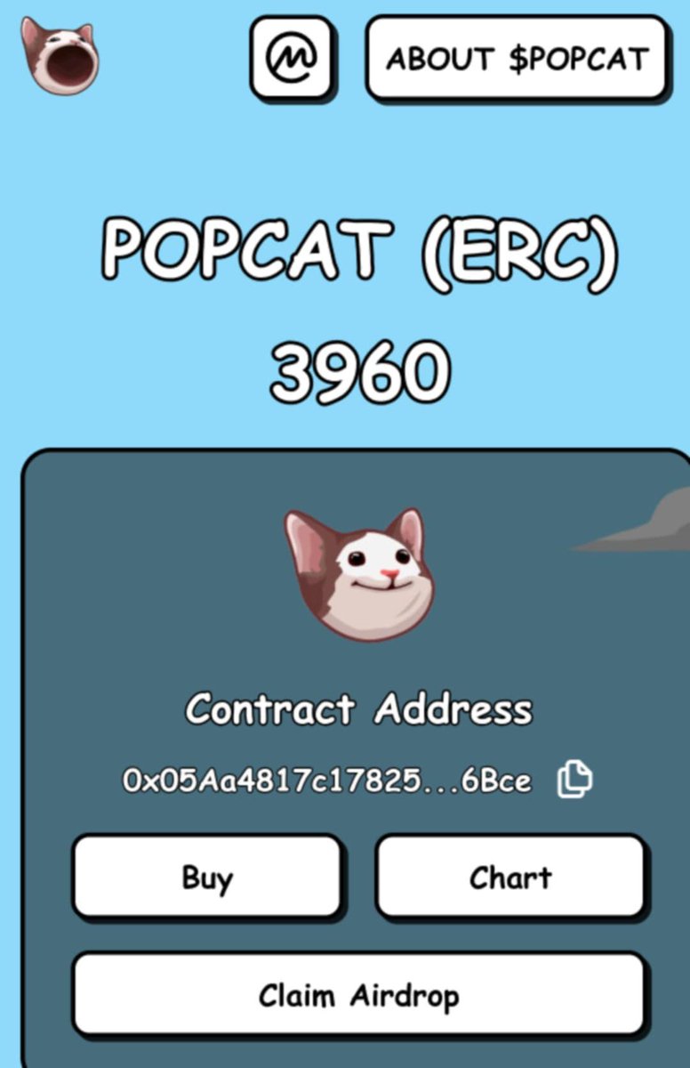 Claim airdrop
popcat.vip