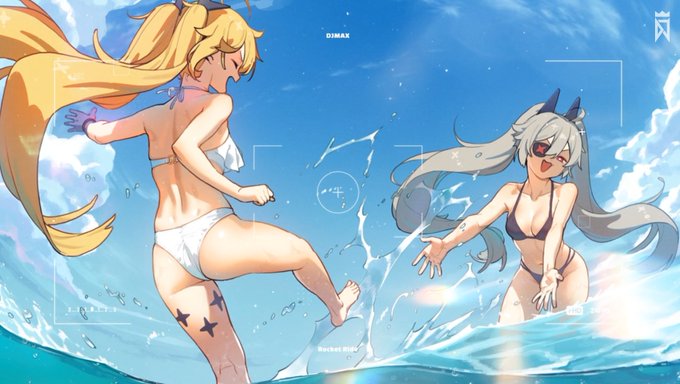 DJMAXの新しいDLCのRocket RideのBGAかわいくてえちちで好き 