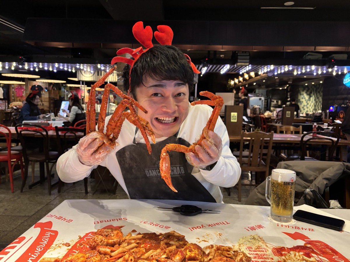 tsujiclassic's tweet photo. こないだ山口コンボイとカニ食いに行ったら、ずっとカニのことをチョキピースって呼んでた💦 https://t.co/TNM9KM6ZzL