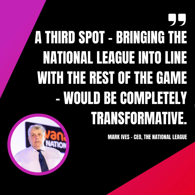 NL_Enterprise's tweet photo. All 72 National League clubs are supporting a letter to the EFL requesting a vote to create three promotion places into their league.

It's time to Put Football First. 

#3UP | #PutFootballFirst