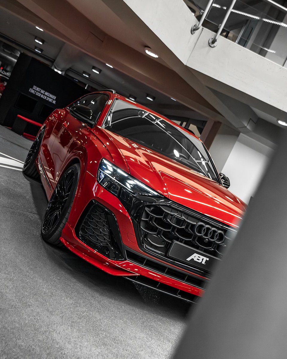 abt_usa's tweet photo. Sharp and spicy. The ABT Audi Q8 in Chilli Red is ready to turn up the heat 🔥
#ABT #ABTsportsline #ABTamerica #ABTQ8 #Audi #Q8 #suv #tuning #car #chillired https://t.co/80VEEtxvtS
