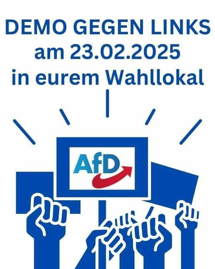 +++ Auf zum 23. Februar! Gegen Linksruck, Sozialismus &amp; Gender-Quatsch! +++

Bundesweite Demo gegen Links - Auch in Eurem Wahllokal!
