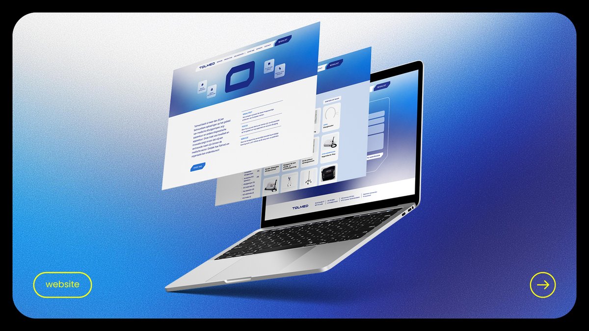 VORMSHOP038's tweet photo. WEBSITE VOOR TOLMED 🩺

Al eerder ontwierpen we een nieuw logo. Nu hebben we ook de website vernieuwd.

Een mooie basis om verder te bouwen aan Tolmed’s ambities. Wordt vervolgt!

Nieuwsgierig? Bekijk de link: https://t.co/yGzyq3jp8Q

#Vormshop #webdesign #website https://t.co/br1gEDH7b3