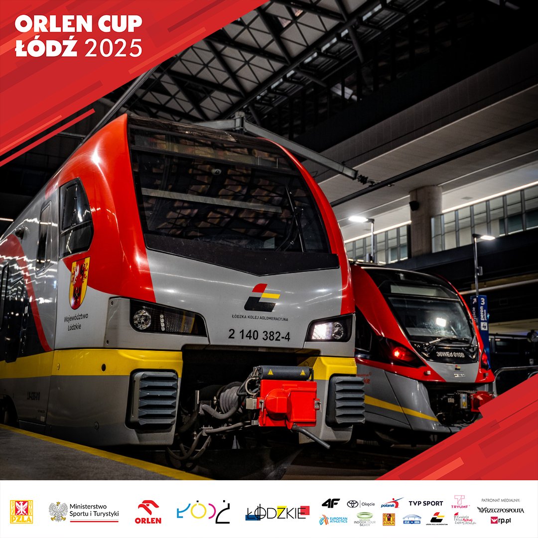 🚈 Bezpieczna, ekologiczna i komfortowa podróż na mityng ORLEN Cup 👉 zdecydowanie na pokładach pociągów naszego partnera <a href="/KolejLodzkie/">ŁKA</a>  ✊

👉 Ze stacji Łódź Kaliska do <a href="/atlasarenapl/">Atlas Arena</a>  będziecie mieli dosłownie kilka kroków 🚶🚶‍♀️

#wspolpraca #mityngiPZLA <a href="/lodzkiePL/">Łódzkie dla Ciebie</a>