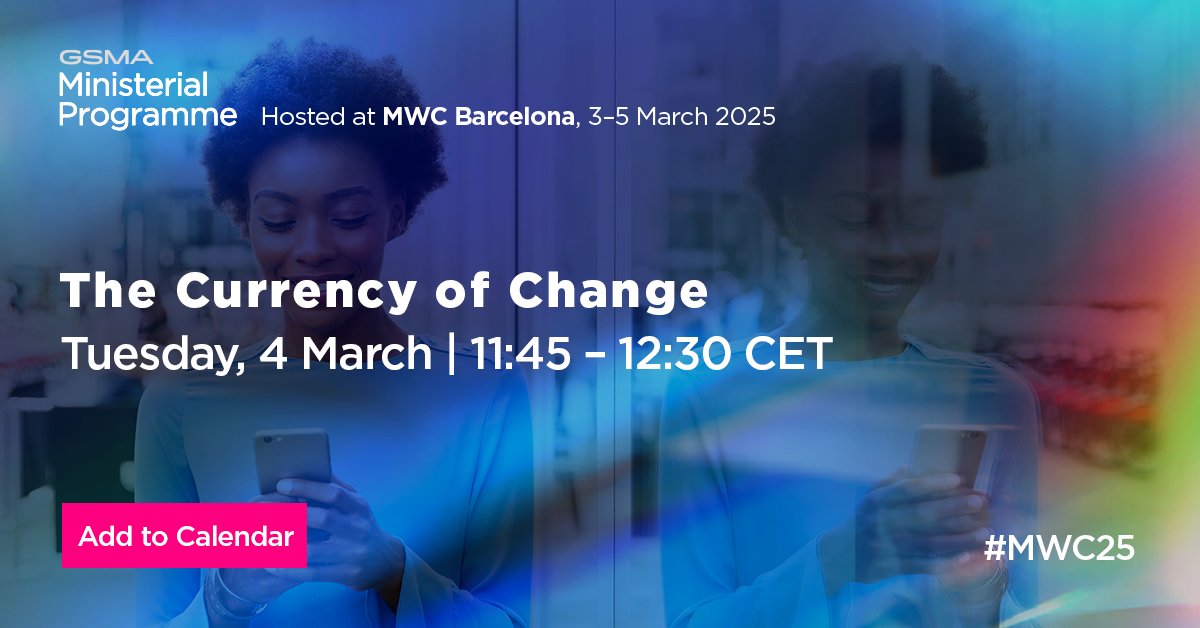 💰 Mobile money transaction values exceeded forecasts by 30% in 2023! Join us at #MWC25 for 'The Currency of Change' on the Focus Stage. Discover how mobile money is transforming GDP &amp; business.

⚠️ Limited access for MP attendees only.

More info 👉 bit.ly/40N3rhU