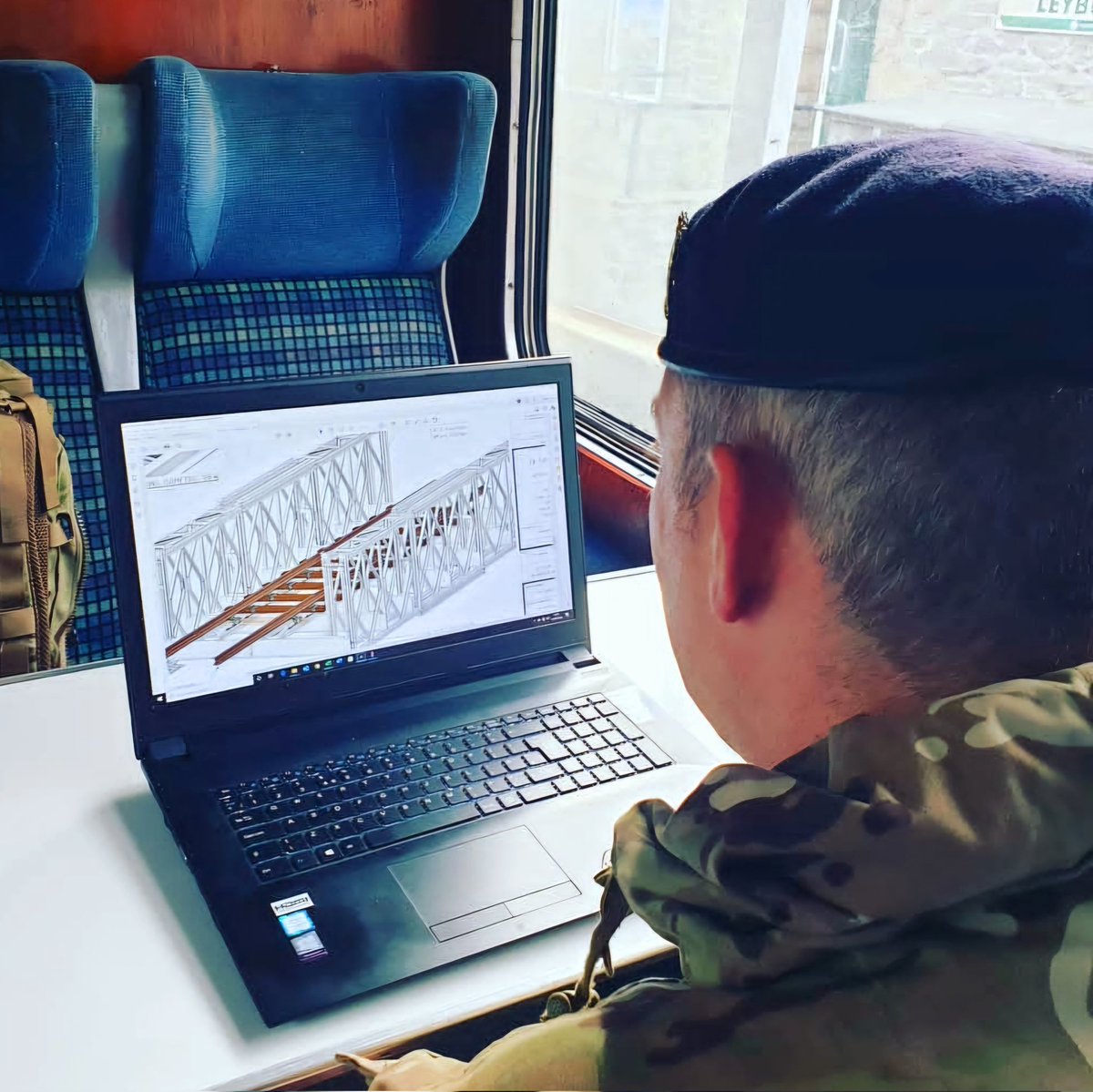 🇬🇧 65 Works Group RE (@65_group) on Twitter photo Part time nationally recruited structural and temporary works engineers designing a railway bridge system on a recent exercise.
Email us for more info:
12ENGGP-REWorksGroup-RECRUITING@mod.gov.uk
#royalengineers #britisharmy #armyreserve
<a href="/Proud_Sappers/">Corps of Royal Engineers</a> <a href="/170_Engineers/">Royal Engineers Works Groups</a> <a href="/8EngrBde/">8 Engineer Brigade</a> Part time nationally recruited structural and temporary works engineers designing a railway bridge system on a recent exercise.
Email us for more info:
12ENGGP-REWorksGroup-RECRUITING@mod.gov.uk
#royalengineers #britisharmy #armyreserve
<a href="/Proud_Sappers/">Corps of Royal Engineers</a> <a href="/170_Engineers/">Royal Engineers Works Groups</a> <a href="/8EngrBde/">8 Engineer Brigade</a>