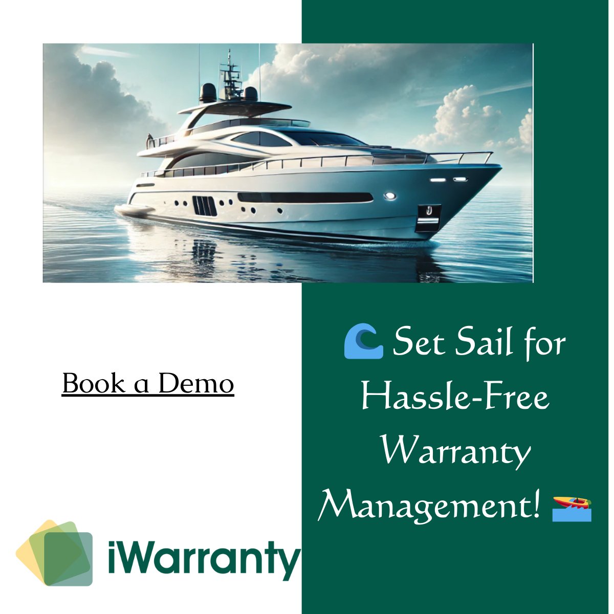 🌊 Set Sail for Hassle-Free Warranty Management! 🚤
📩 Book a demo today!

#MarineTech #LeisureBoating #WarrantySimplified #iWarranty #BoatManufacturers #SeamlessBoating