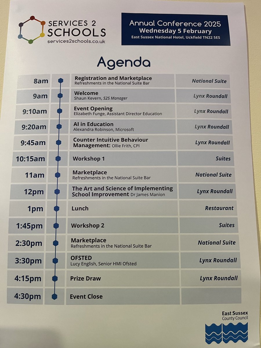 📢 We’re in Sussex for the Services 2 Schools Conference today!

This morning CPI's Ollie Frith will explore ‘Counter-Intuitive Behaviour Management’ – offering fresh strategies to cultivate respect and positivity in schools.

If you’re attending, come and say hello! 👋