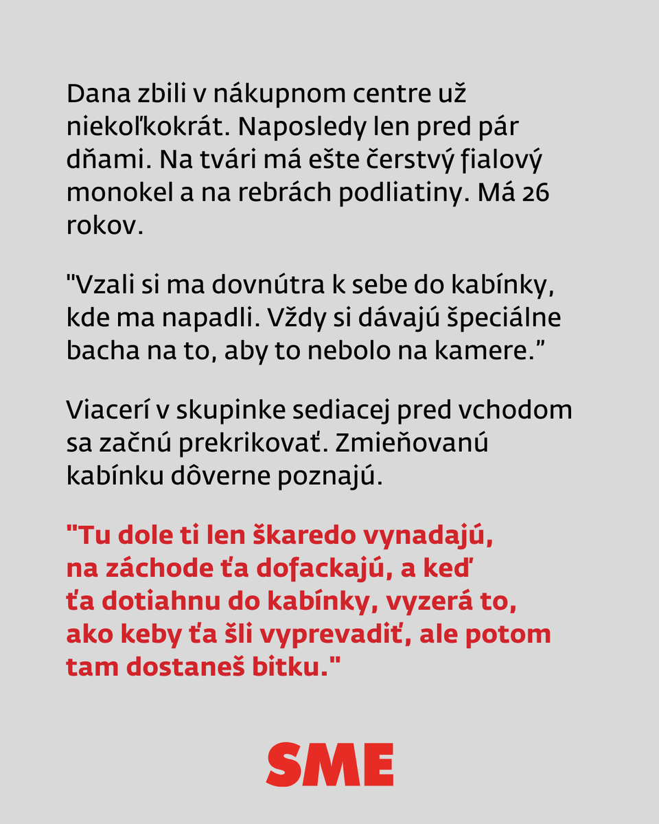 denniksme's tweet image. „O tomto sme hovorili. Raz dôjde k tomu, že niekoho zbijú na smrť. A to sme povedali aj vagusákom," hovorí Rómka Maja, ktorá už čelila vyhrážkam a agresívnemu správaniu členov bezpečnostnej služby nákupného centra Nivy."

Čítajte viac: l8r.it/c76d

#nasilie #teror