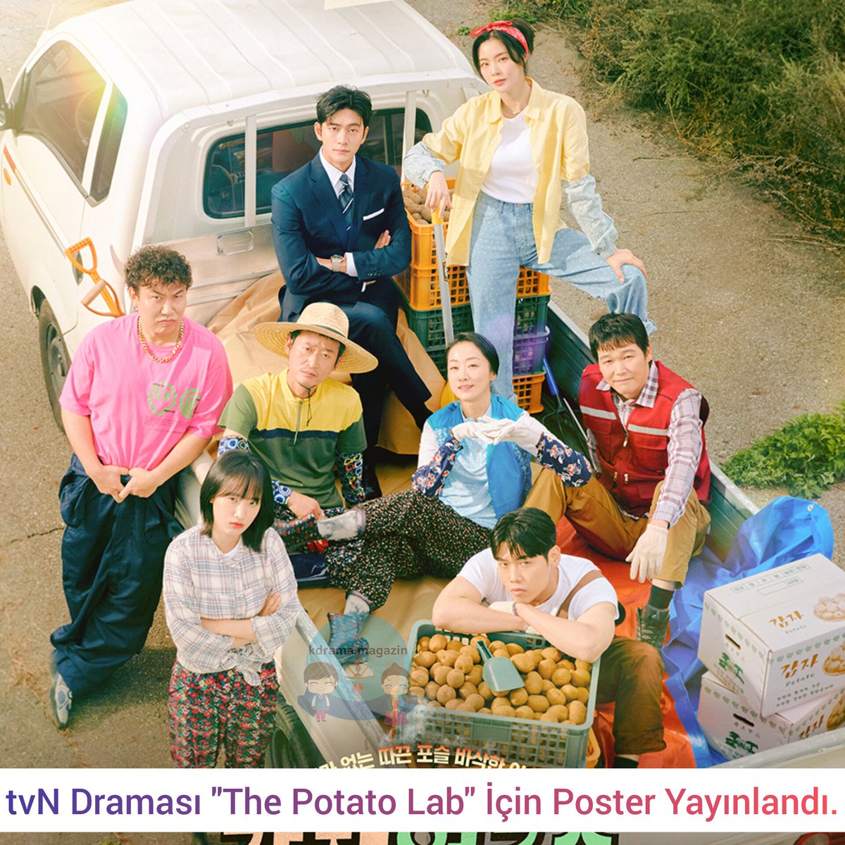 kdrama_magazin's tweet photo. tvN Draması #ThePotatoLab İçin Poster Yayınlandı.
🍿Dağlık bir vadideki bir patates araştırma merkezinde geçiyor.
🗓1 Mart'ta yayınlanacak.
#PotatoResearchCenter #KangTaeOh #LeeSunBin #강태오 #이선빈 #감자연구소 #PotatoResearchInstitute https://t.co/wXctDWiCxo