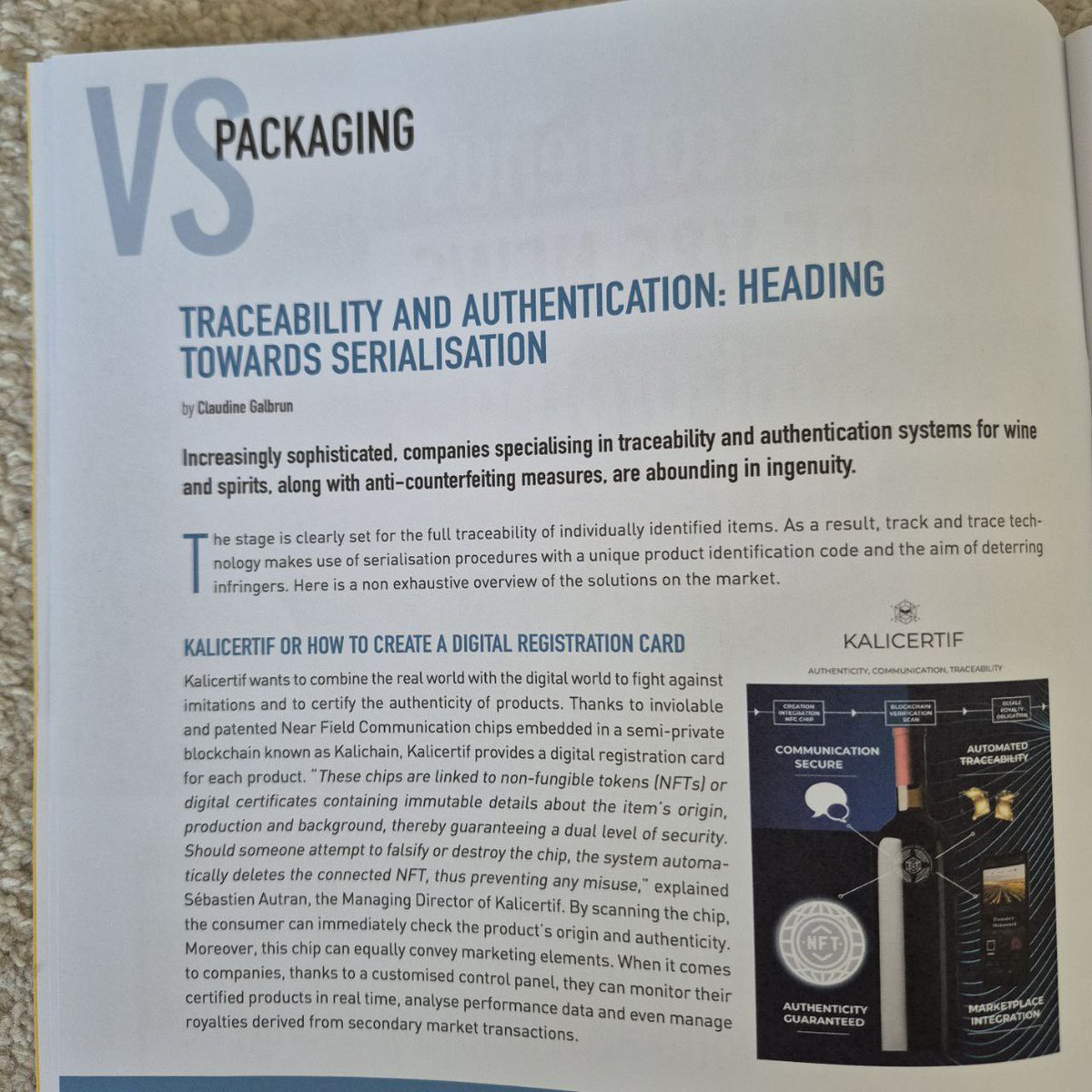 matsaevadlan's tweet image. An article in #Packaging magazine that talks about @CEOkalicertif 🔥🔥🔥 #kalis #kalicertif #Crypto #Blockchain @CEOkalicertif @kalichainoff