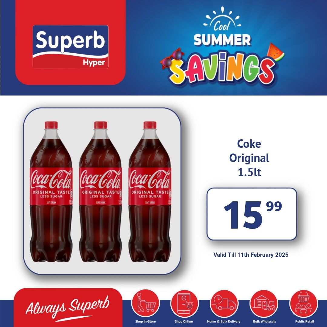 Superbhyper's tweet image. Superb Hyper Promotions
Weekly Marvels, Grab Your Bargains.
Shop Online: superbhyper.co.za
Get Same Day Delivery From Only R29! 
Shop In-store: 17 Smithers Road, KwaDukuza
Valid: 11th February 2025