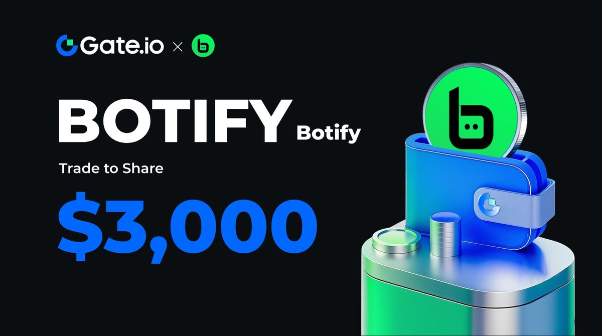 Gate Launch (@gateio_launch) on Twitter photo 🎉 Gate.io $BOTIFY Trade to Earn is Ongoing, $3,000 Awaits!
To enter a bonus
✅ Follow @gate_io, <a href="/Gateio_Startup/">Gate.io Startup is now Gate Launch</a>, and <a href="/BotifyBackup/">Botify Cloud</a>
✅ RT, Like & Comment
✅ Join Now: gate.io/questionnaire/…
💰 1 person that retweet wins $50
#Gateio #BOTIFY #TradeToEarn 🎉 Gate.io $BOTIFY Trade to Earn is Ongoing, $3,000 Awaits!
To enter a bonus
✅ Follow @gate_io, <a href="/Gateio_Startup/">Gate.io Startup is now Gate Launch</a>, and <a href="/BotifyBackup/">Botify Cloud</a>
✅ RT, Like & Comment
✅ Join Now: gate.io/questionnaire/…
💰 1 person that retweet wins $50
#Gateio #BOTIFY #TradeToEarn