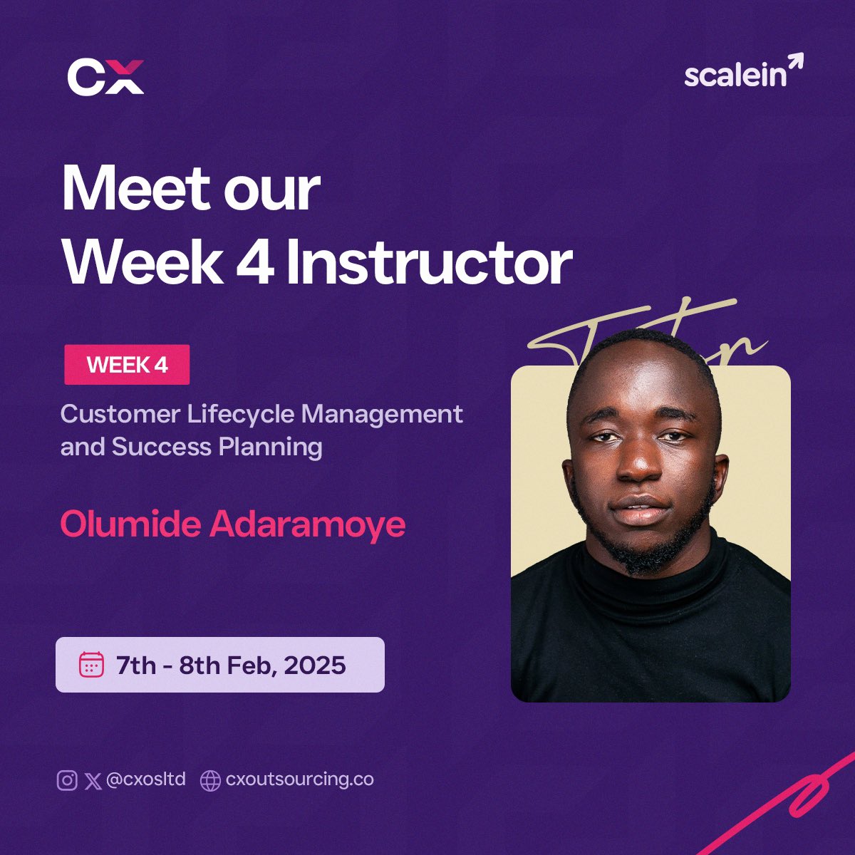 cxosltd's tweet photo. Meet Our week Four Instructor, Olumide Adaramoye

Olumide, a CRM &amp; Lifecycle Marketing Manager passionate about building, optimizing, &amp; automating growth loops for B2B and B2C fintechs, SaaS, and DTC e-commerce brands.

#CustomerLifecycle https://t.co/ed78oPoDq4