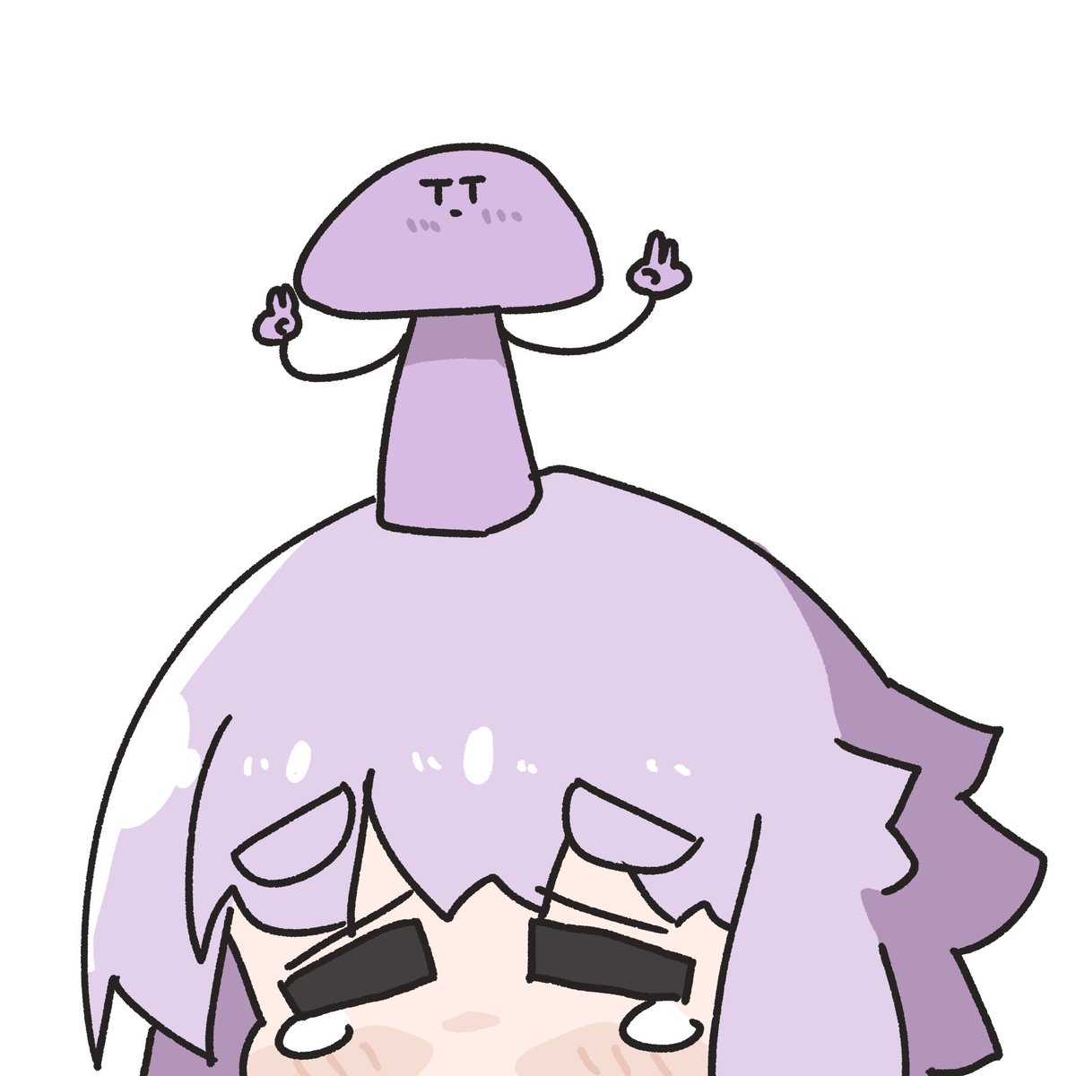 「なにもおもいつかない 」|毛玉猫🍄＠Skeb募集中のイラスト