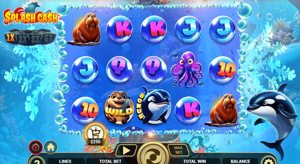 GossipSlots's tweet photo. Dive into Splash Cash, the electrifying new slot by #ArrowsEdge, where every spin is a wave of fortune waiting to crash in! Claim your Free Entry to our Free Roll using code CASHWAVE or simply click https://t.co/8RcH1GE8Ny. https://t.co/4QOsdFhPbz