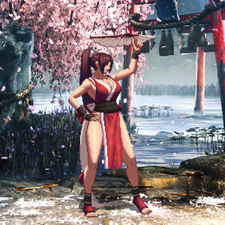 Mai is finally here!!🌸🔥

#pixelart #ドット絵 #SF6 #streetfighter6 #MaiShiranui