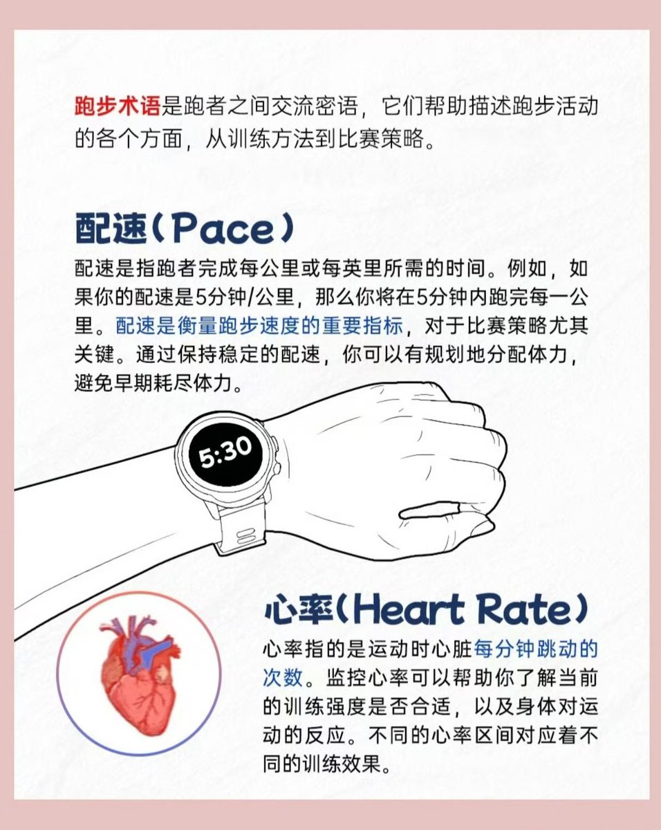 HotmailfromSH's tweet photo. 「常见的跑步术语你知道几个？」

新的一年，跑起来！

跑步小白在刚入门的时候,常常会碰到很多专业术语。熟悉这些常见术语也是学习跑步重要的一环...