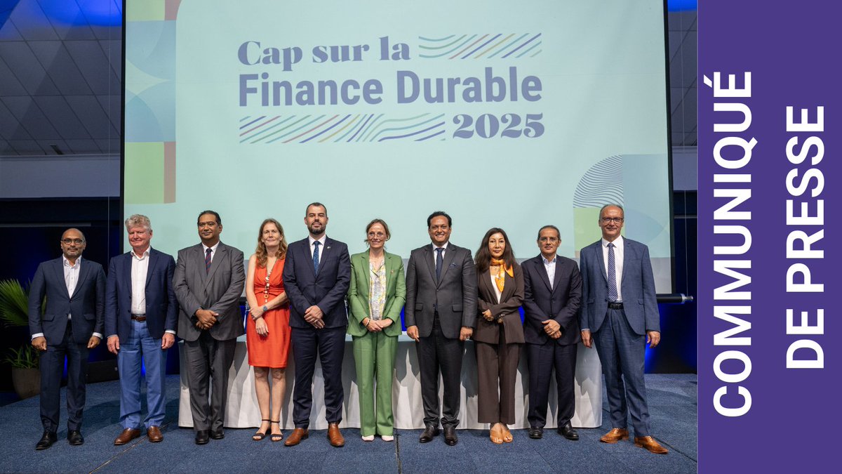 Cap sur la #FinanceDurable : une conférence pour repenser l’avenir de la finance durable à🇲🇺
L'occasion pour SUNREF, programme soutenu depuis 15 ans avec l'🇪🇺 pour lutter contre le changement climatique &amp; l’atténuation de ses impacts, de se transformer !
🔎bit.ly/3WJkqAI