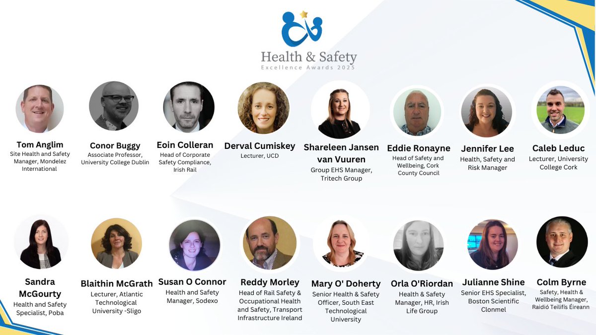 Who are the experts behind the Health &amp; Safety Excellence Awards 2025? Our esteemed judges set the standard for recognising innovation in health and safety. 

Meet them here: hsawards.ie/judges 

#HSAwardsIRL