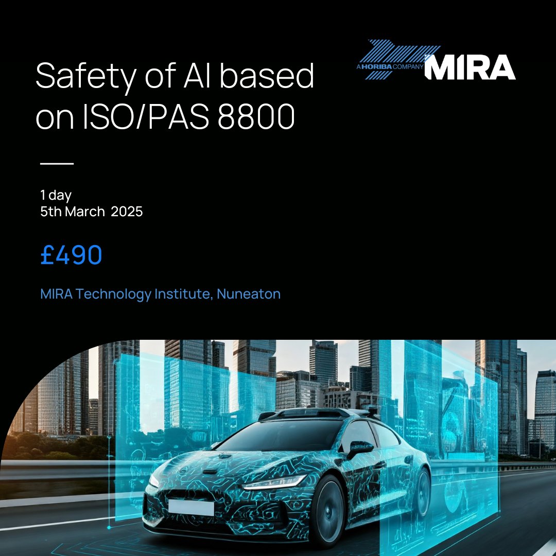 Have you caught the latest episode of our 'Ingenuity' podcast? 🎙️ We dive into AI in functional safety and ISO/PAS 8800. Don't miss our training course on March 5th for AI in automotive safety. Register here ➡️ bit.ly/40rHOUk #FunctionalSafety #SaferJourneys