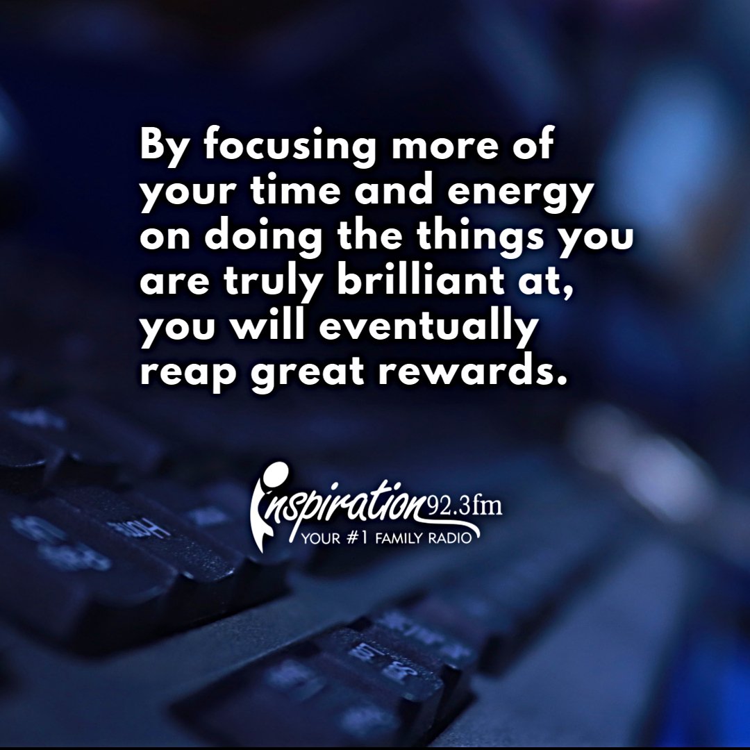 IFM923's tweet photo. Focus on what you do best and keep pushing forward! 🤍
#YourNo1FamilyRadio #MidweekQuote https://t.co/heU1uXyA9I