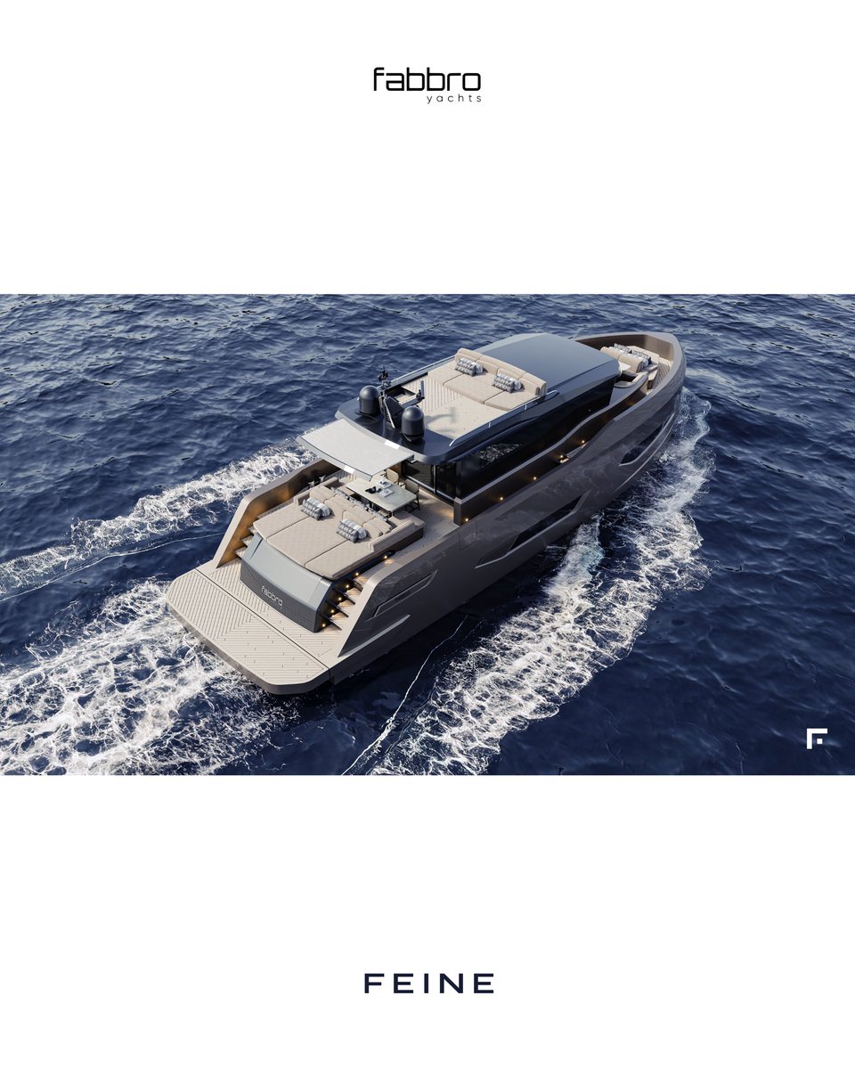 feinecomtr's tweet photo. F60: Feel the elegance and splendor in the infinite freedom of the sea.

In collaboration with @ottoyachtdesign &amp; @fabbroyachts.

#LuxuryYacht #FabbroYachts #YachtDesign https://t.co/RfmM1upvSH