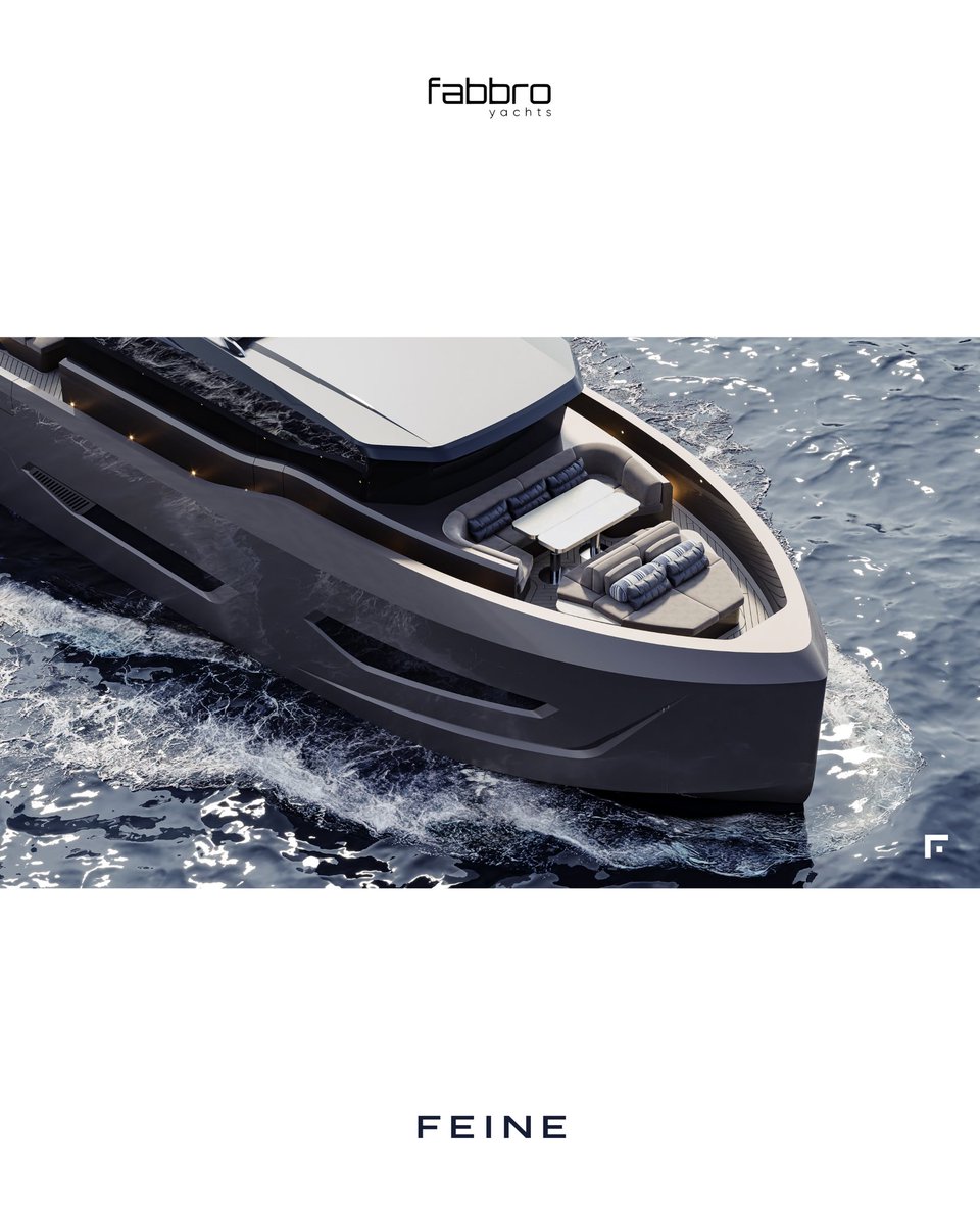 feinecomtr's tweet photo. F60: Feel the elegance and splendor in the infinite freedom of the sea.

In collaboration with @ottoyachtdesign &amp; @fabbroyachts.

#LuxuryYacht #FabbroYachts #YachtDesign https://t.co/RfmM1upvSH