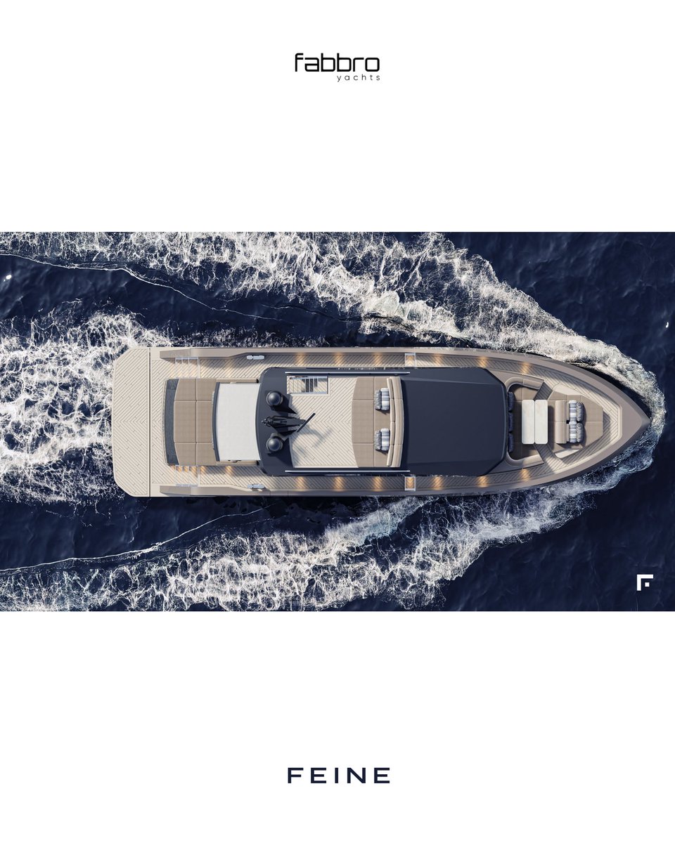 feinecomtr's tweet photo. F60: Feel the elegance and splendor in the infinite freedom of the sea.

In collaboration with @ottoyachtdesign &amp; @fabbroyachts.

#LuxuryYacht #FabbroYachts #YachtDesign https://t.co/RfmM1upvSH