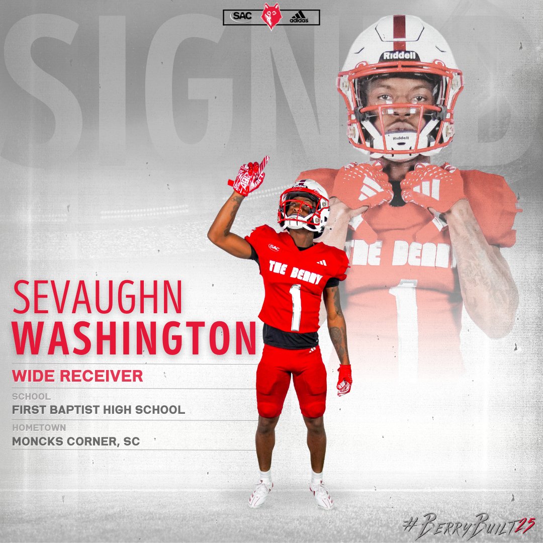 Newberry College Football (@newberry_fb) on Twitter photo 𝑺𝑰𝑮𝑵𝑬𝑫. 𝑺𝑬𝑨𝑳𝑬𝑫. 𝑫𝑬𝑳𝑰𝑽𝑬𝑹𝑬𝑫.✍️
<a href="/Sevaughn_Wash/">Sevaughn Washington</a> is officially part of the pack‼️
#BerryBuilt25 | #WeAreOne🐺 𝑺𝑰𝑮𝑵𝑬𝑫. 𝑺𝑬𝑨𝑳𝑬𝑫. 𝑫𝑬𝑳𝑰𝑽𝑬𝑹𝑬𝑫.✍️
<a href="/Sevaughn_Wash/">Sevaughn Washington</a> is officially part of the pack‼️
#BerryBuilt25 | #WeAreOne🐺