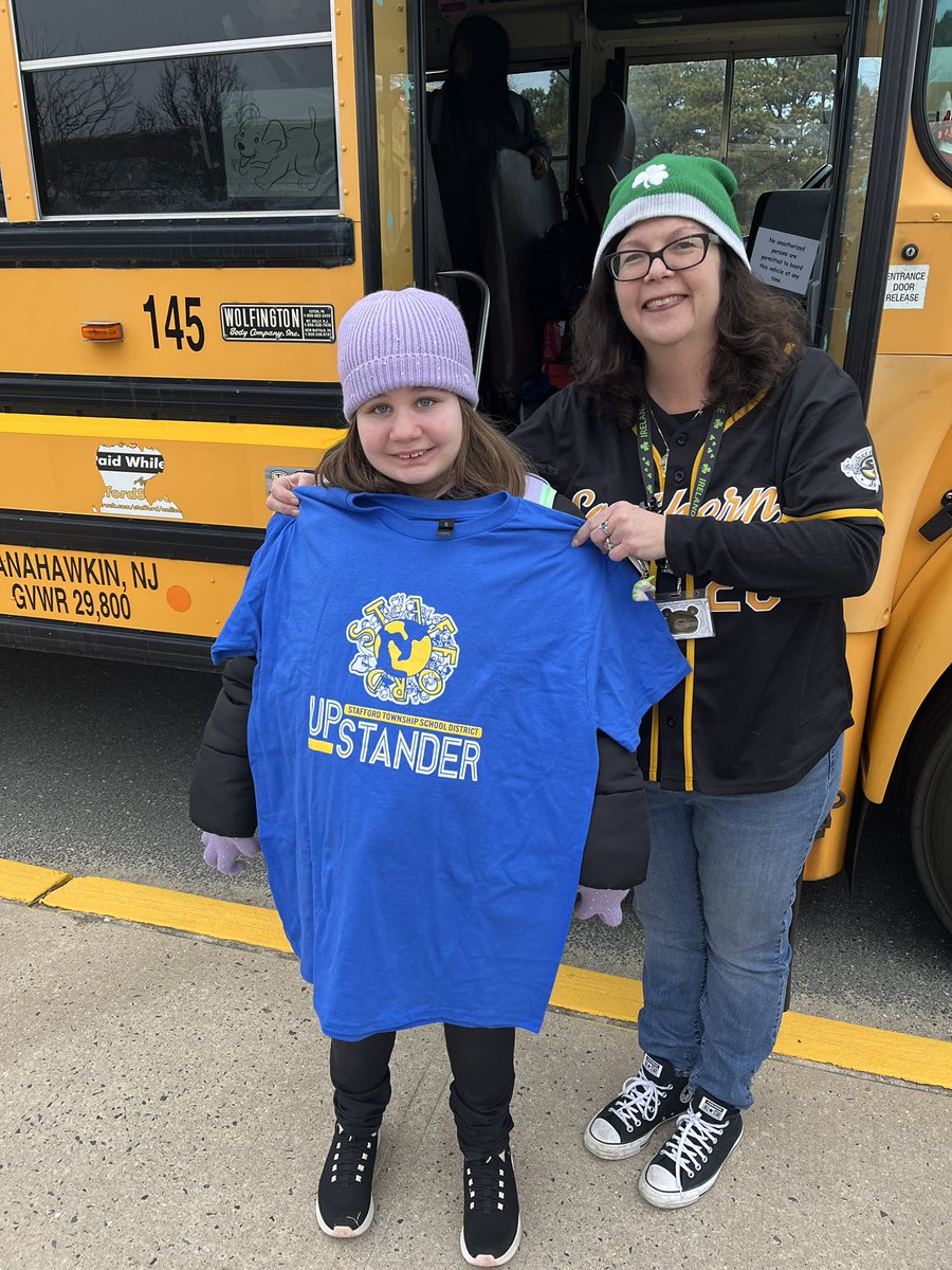 Kelsey Molzon (@mrsmolzonstsd) on Twitter photo Congratulations to Bella for being a bus Upstander! Bella helped another student by holding their backpack as they got settled on the bus & talked with them to help them have a great bus ride! Thanks for being a great role model! ππ <a href="/Stafford_INT/">Hope Zaun</a> <a href="/StaffordTwpEd/">Stafford Schools</a> <a href="/gchidiac211/">George Chidiac</a> Congratulations to Bella for being a bus Upstander! Bella helped another student by holding their backpack as they got settled on the bus & talked with them to help them have a great bus ride! Thanks for being a great role model! ππ <a href="/Stafford_INT/">Hope Zaun</a> <a href="/StaffordTwpEd/">Stafford Schools</a> <a href="/gchidiac211/">George Chidiac</a>