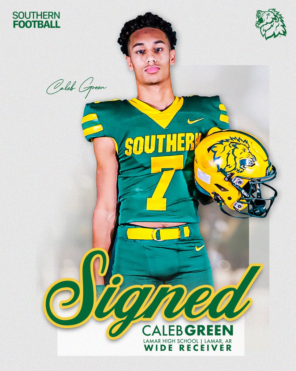 “Athletic and rangy wide receiver who is dynamic with the ball in his hands.”

Welcome to the Lion Family, Caleb Green! 🦁

#NSD25 x #FAATE
