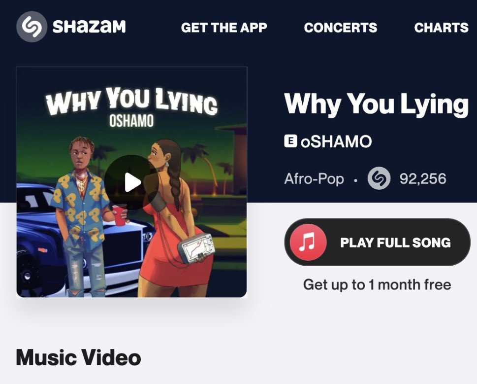 emPawaAfrica's tweet image. #WhyYouLying by @official_oSHAMO is sitting at #13 on the @Shazam Top 200 songs in Nigeria!

Keep streaming, keep Shazaming! 
🔗 music.apple.com/ng/album/why-y…