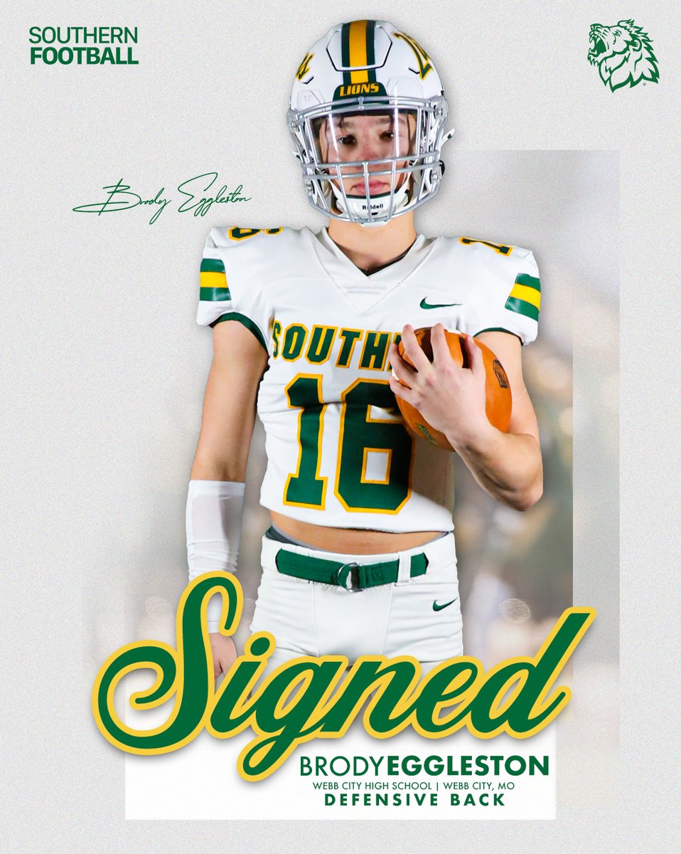“Savvy football player who can track the ball well and has a knack for making impact plays.”

Welcome to the Lion Family Brody Eggleston! 🦁

#NSD25 x #FAATE