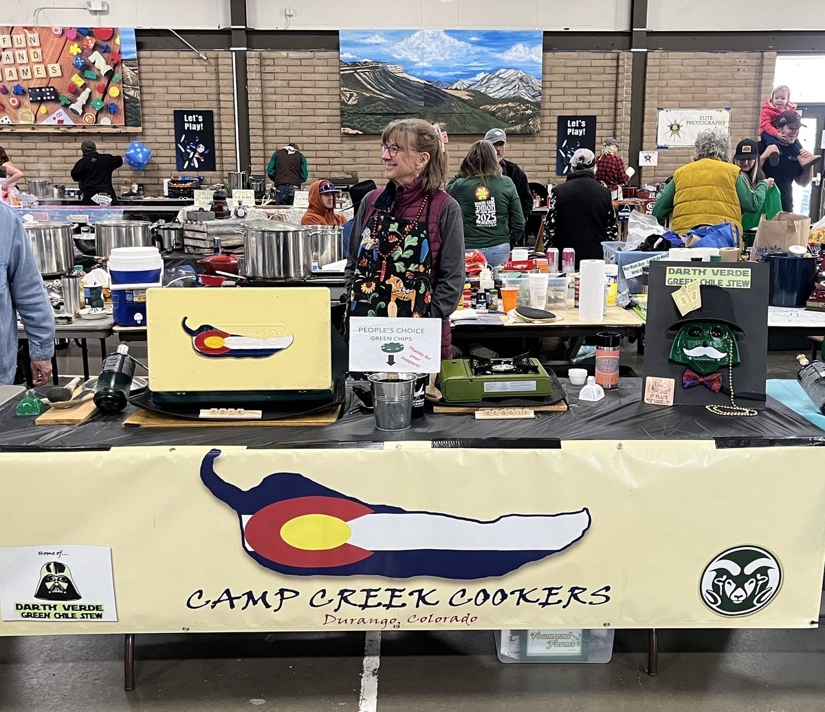 Dgo_RamFan's tweet photo. Snowdown Chili Cookoff results:  3rd Place in Green Chili People’s Choice; 2nd Place in Judges Green Chili (for our almost famous Darth Verde pork green chili); and 1st Place in Judges Veggie Chili (for second straight year!).  20+ cooks; 2,000+ chili tasters! https://t.co/dTYsdp2ePY