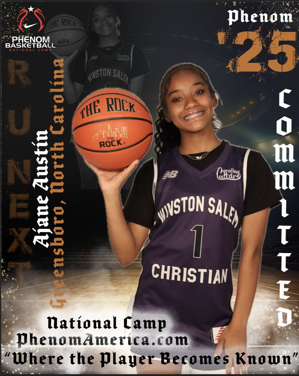 PhenomNationalGirls (@phenom_girls) on Twitter photo Phenom Basketball is Excited to announce that Ajane Austin from Greensboro, North Carolina will be attending the 2025 Phenom National Camp in Orange County, Ca on August 7-10! <a href="/ajane_austin28/">Ajane’ Austin</a> #Phenomnationalcamp #Jrphenom #Phenom150 #Gatoradepartner #wheretheplayerbecomesknown Phenom Basketball is Excited to announce that Ajane Austin from Greensboro, North Carolina will be attending the 2025 Phenom National Camp in Orange County, Ca on August 7-10! <a href="/ajane_austin28/">Ajane’ Austin</a> #Phenomnationalcamp #Jrphenom #Phenom150 #Gatoradepartner #wheretheplayerbecomesknown