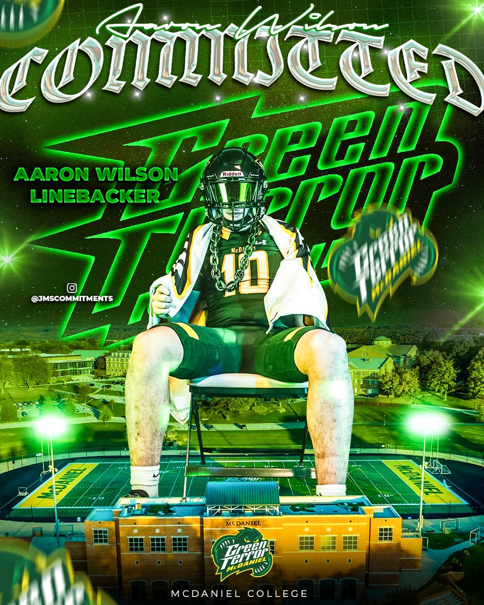 110% Committed💚💛 Lets work!!! <a href="/CPiercy4/">Coach Dale Piercy</a> <a href="/CoachFultz/">Skyler Fultz</a> <a href="/McDaniel_FB/">McDaniel College Football</a> <a href="/Coach_Cohen29/">Brandon Cohen</a> <a href="/Coach_D_Johnson/">Davon Johnson</a> <a href="/DavidH51/">David H. Sartin</a> <a href="/CoachProvenzano/">Coach Provenzano</a> <a href="/kdubb121/">Coach Kenny Williams</a> <a href="/Ross_Ratliff/">Ross Ratliff</a>