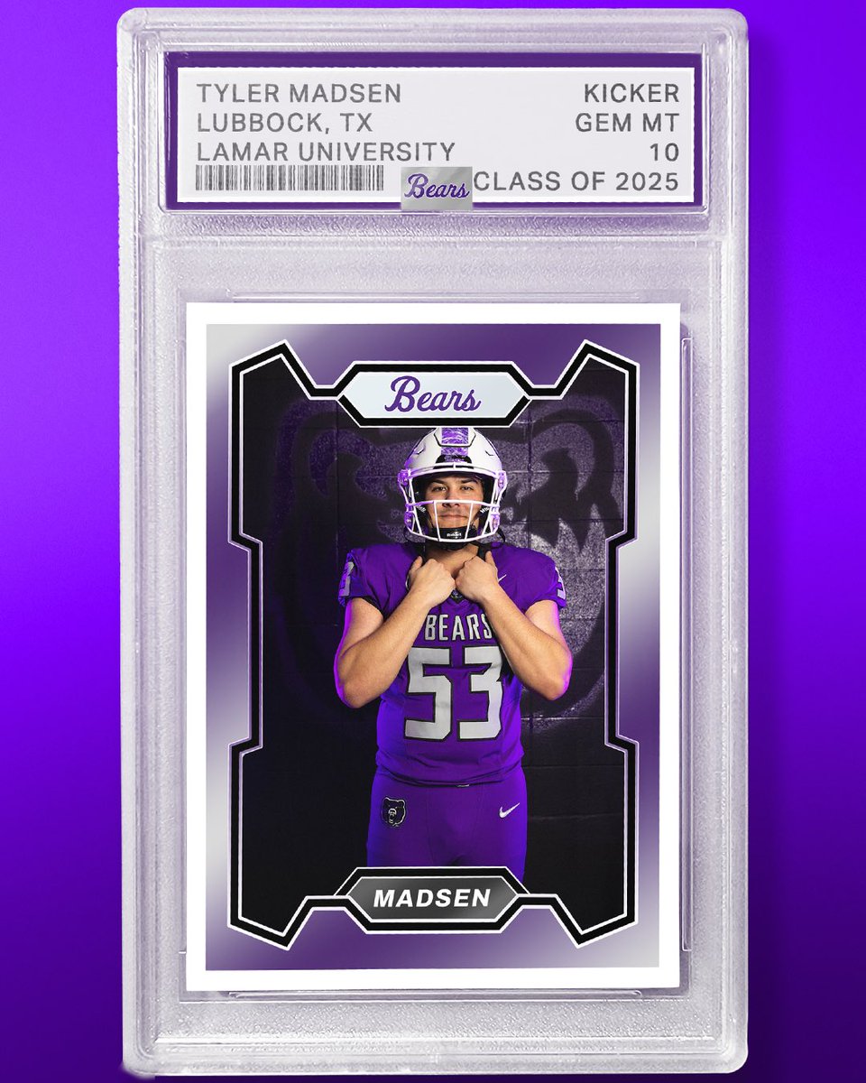 UCA_Football's tweet photo. Proud to announce Tyler Madsen, 5’10, 180 lb, Kicker, to Bear Country!! 
#BearClawsUp x #FearTheStripes https://t.co/OMXHerevE8