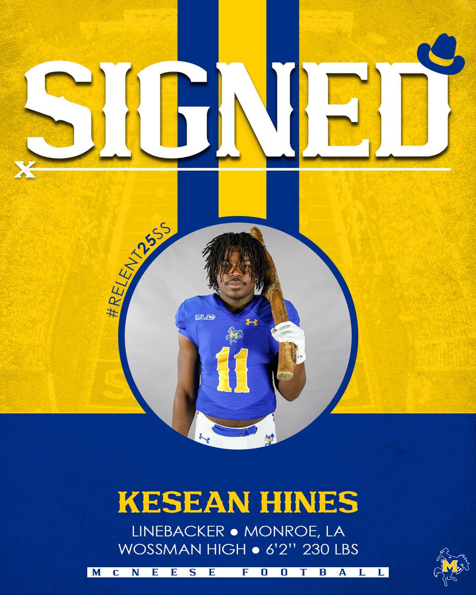 SIGNED✍️

Welcome to Cowboy Country, <a href="/KeseanHines16/">Kesean Hines</a> 🤠

#GeauxPokes | #RELENT25SS